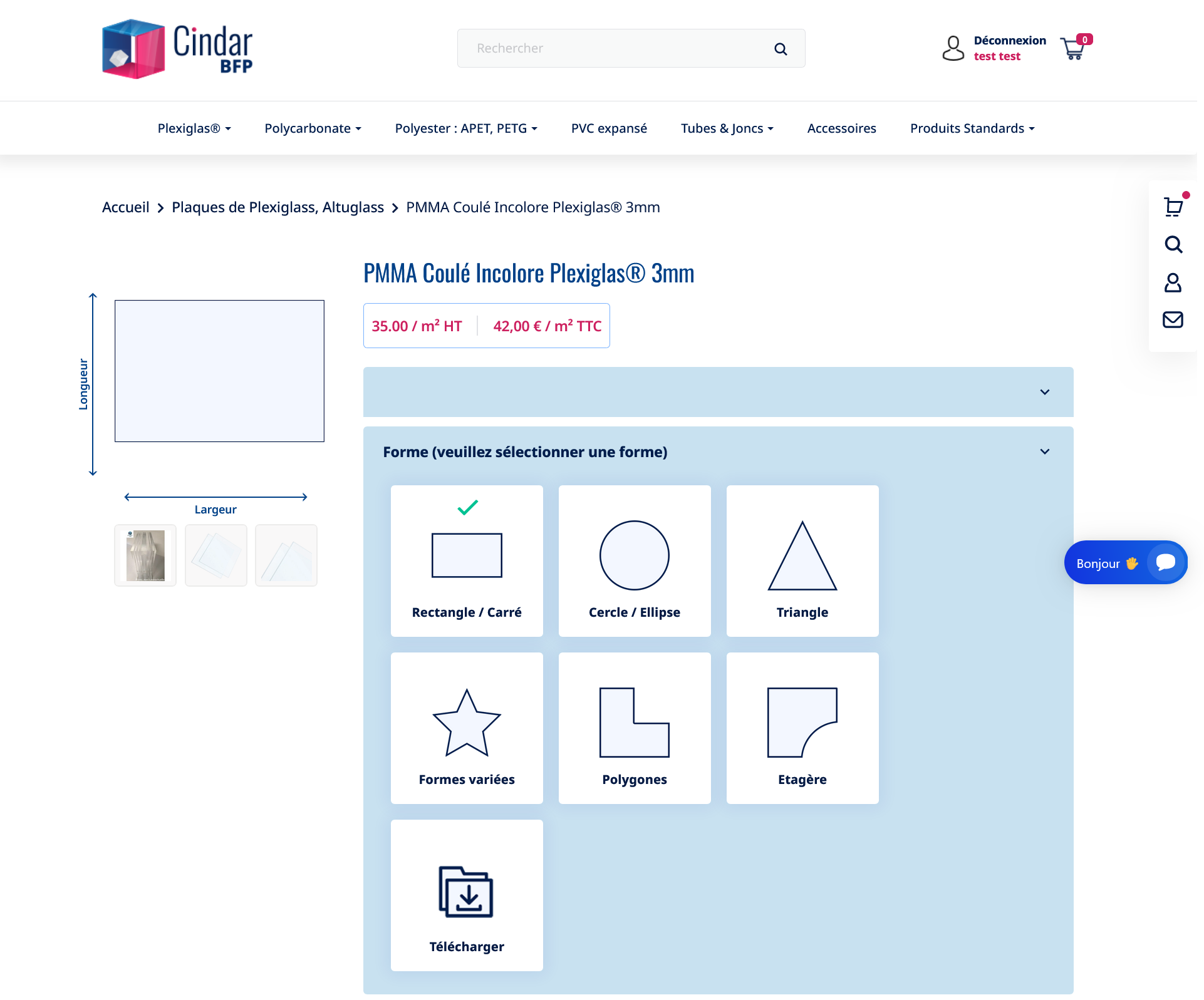 plexiglass simulateur sur mesure